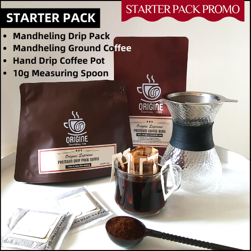 [Starter Pack Promo] Origine Mandheling Premium Drip Pack & Ground